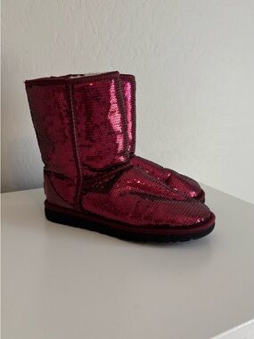 Ugg Red Sequins Boots